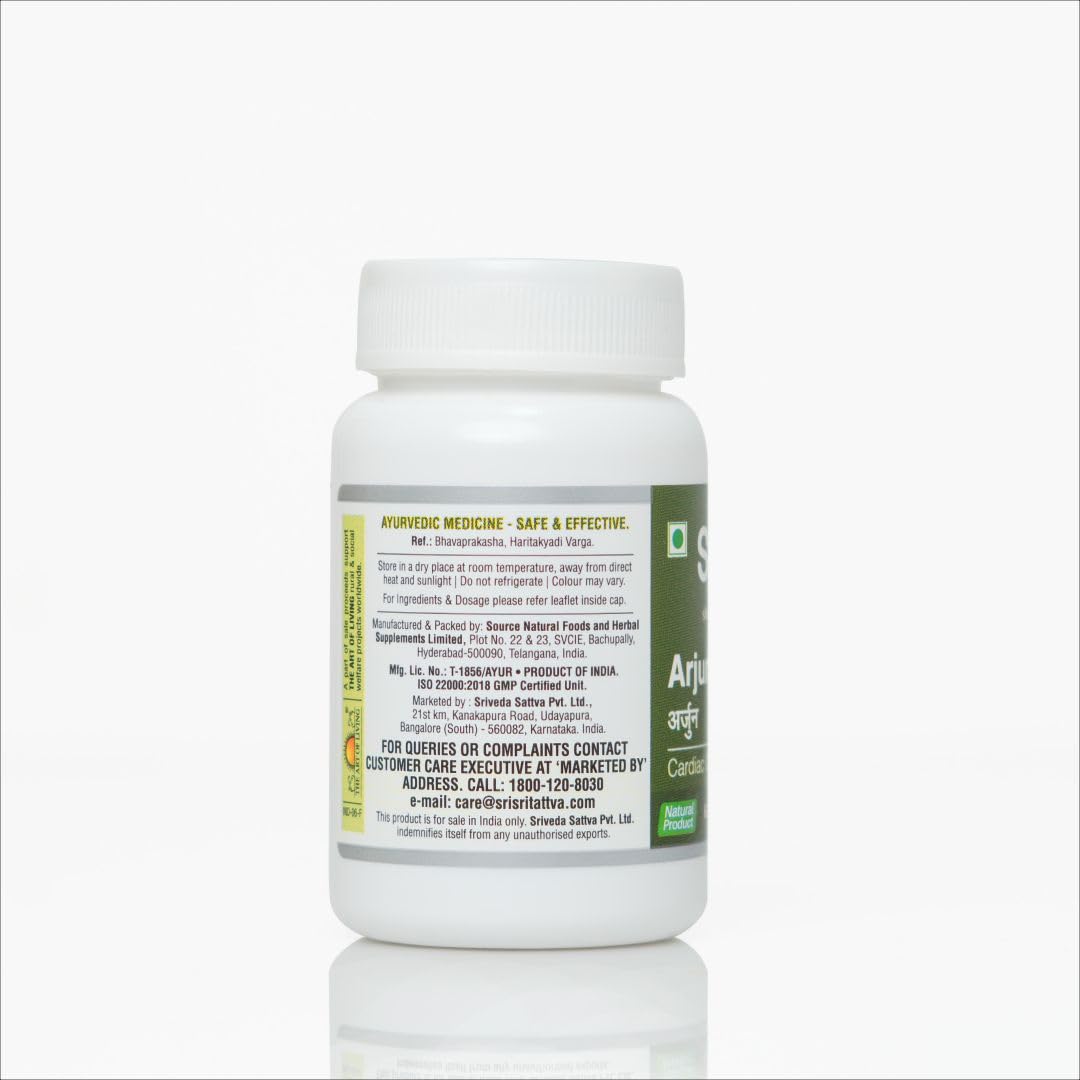 SRI SRI TATTVA Arjuna 500mg Tablet, 60 Tablets