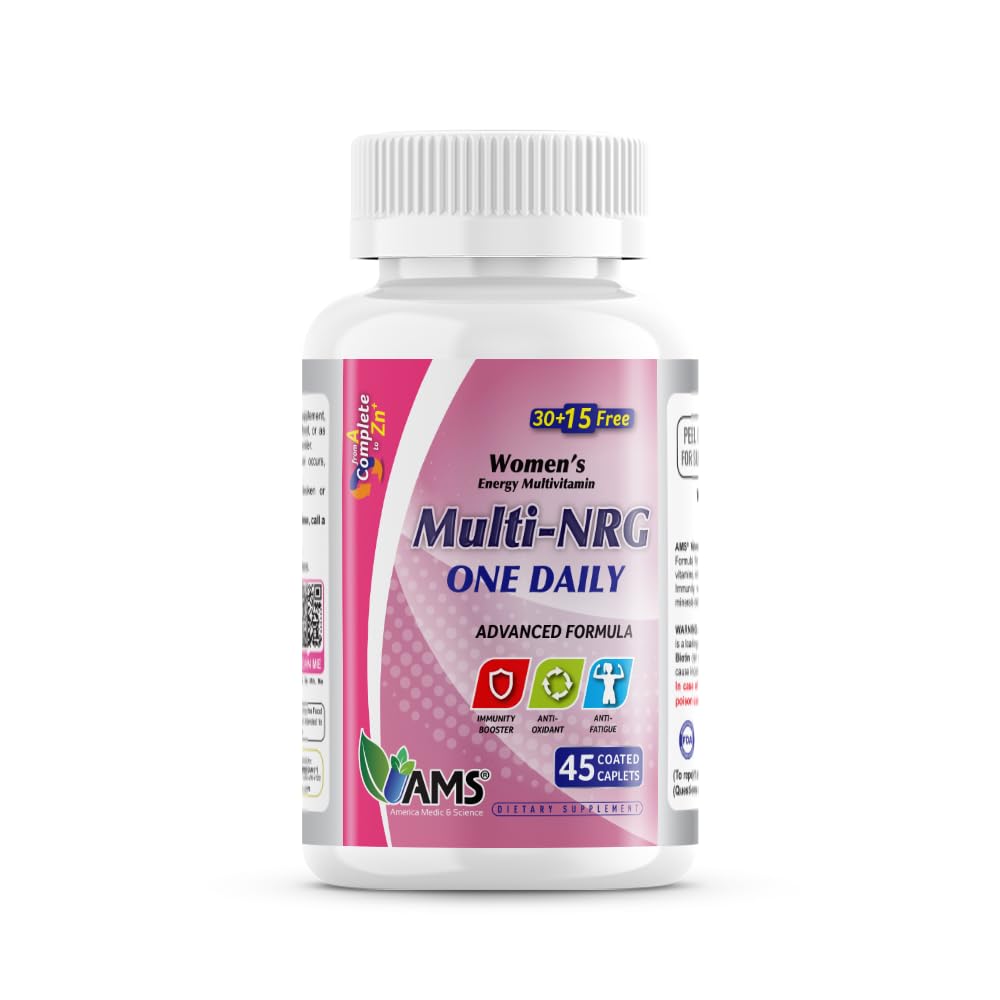 America Medic & Science Multivitamins for Women Multi-NRG Capsules, 45 Count