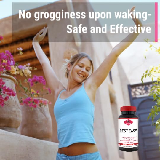 Olympian Labs Rest Easy Melatonin and Herbal Blend for Restful Sleep 60 Capsules