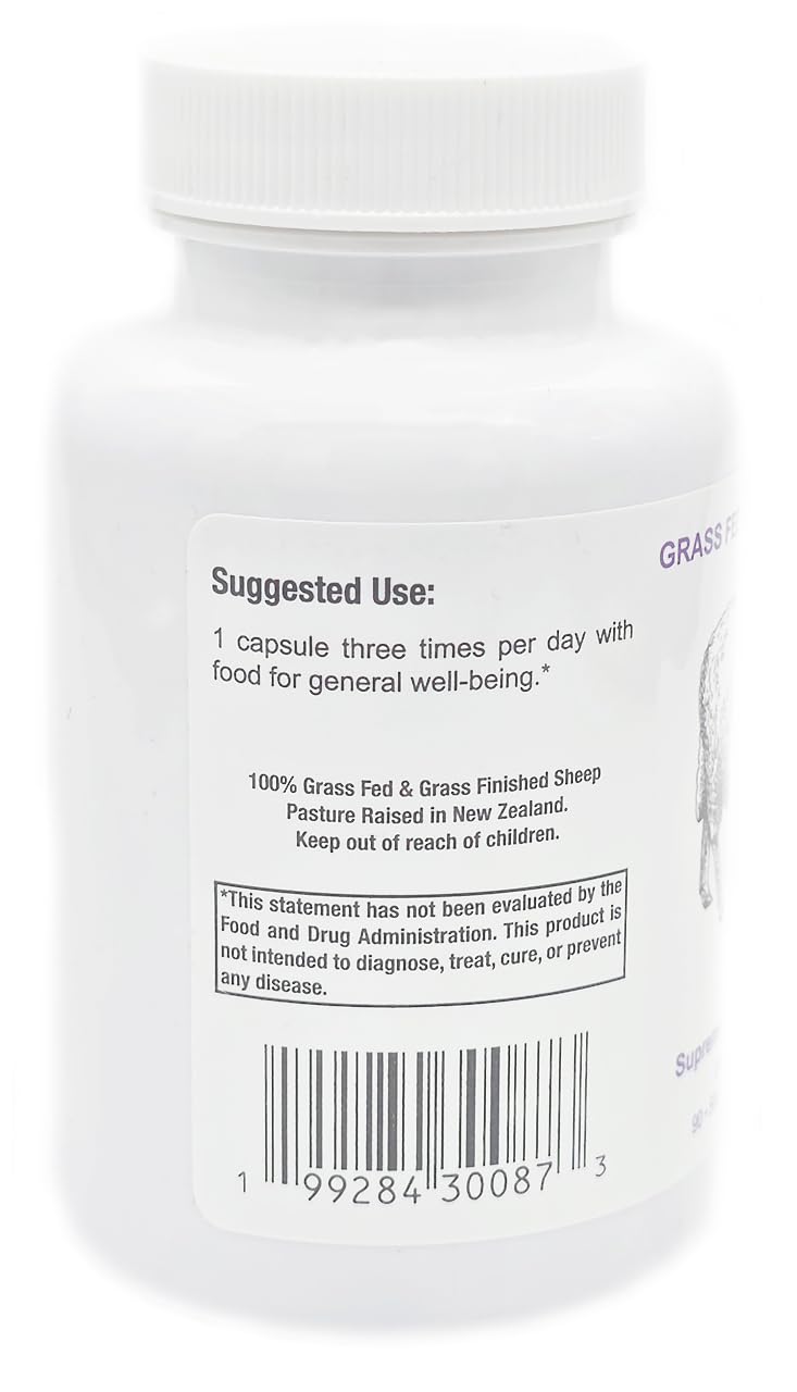 Supreme Nutrition Products Grass Fed Sheep Pancreas Capsules 90 Count