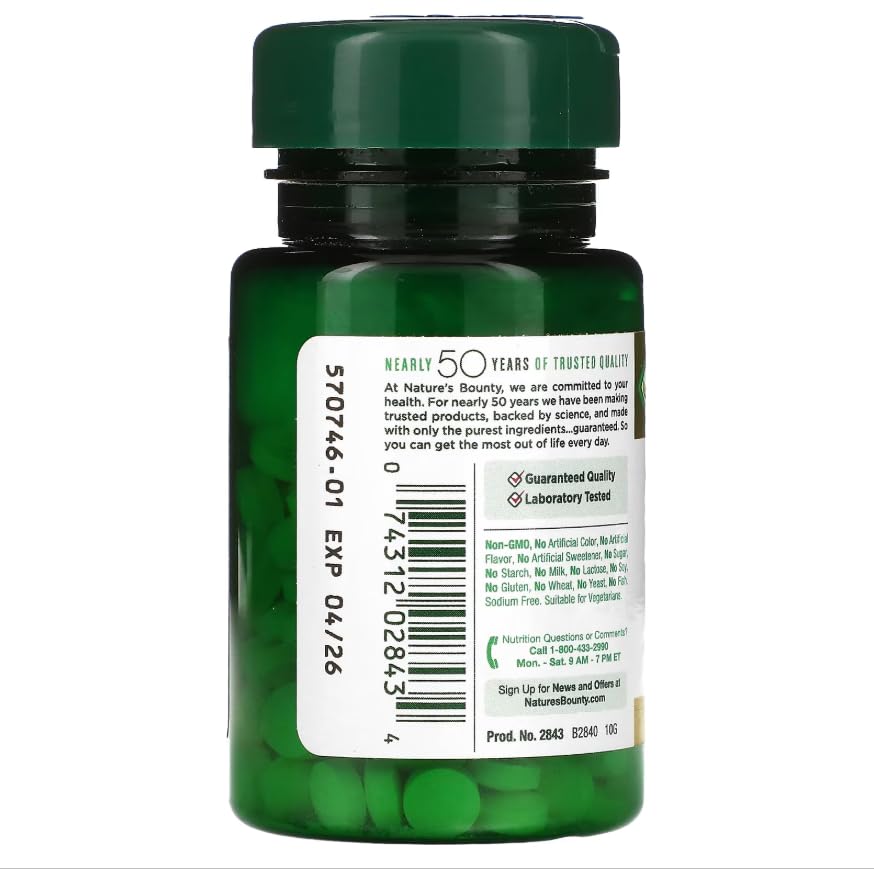 Nature's Bounty Folic Acid 800 mcg Vitamin Supplement Maximum Strength Tablet 500 Tablets
