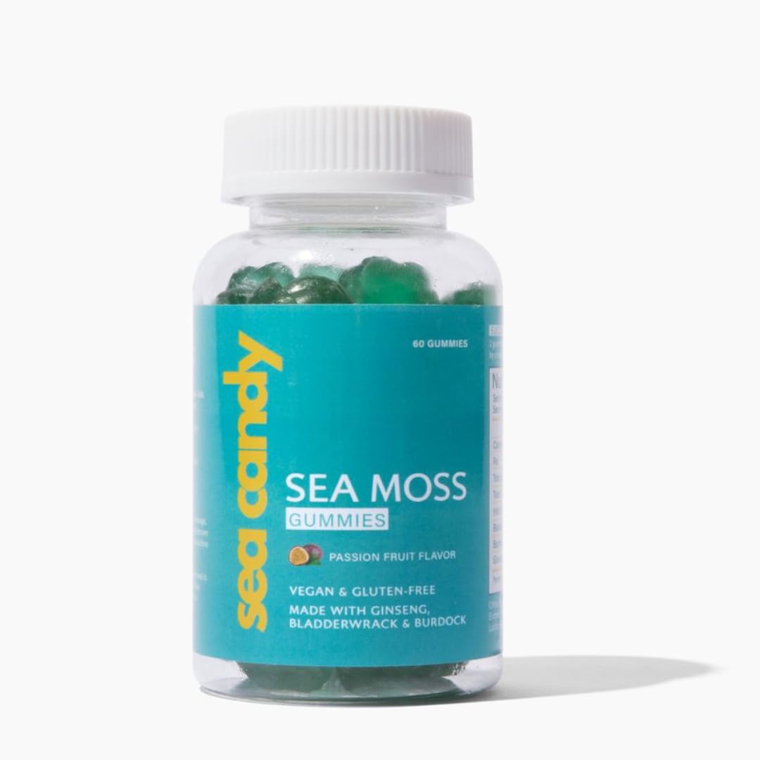 Generic Irish Sea Moss Gummies with Ginseng, Bladderwrack & Burdock Gummy 60 Count