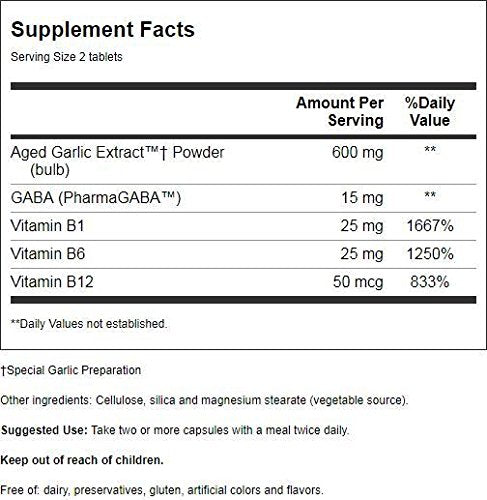 Kyolic Garlic Formula 101 Energy Formula With Brewers Yeast 100 Tablets