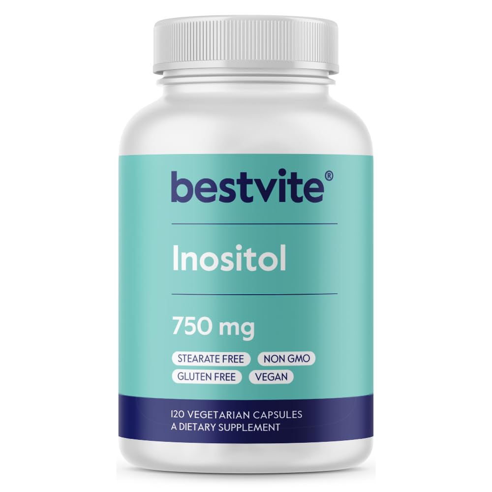 BESTVITE Inositol 750 mg as Myo Inositol Capsules, 120 Count