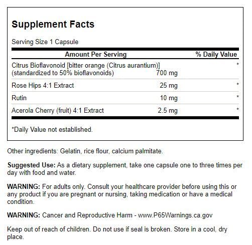 Swanson Full Spectrum Citrus Bioflavonoid Complex Immune and Antioxidant Supplement 250 Capsules
