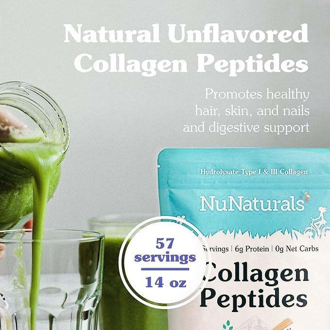 Nunaturals Collagen Peptides Powder, 14 oz