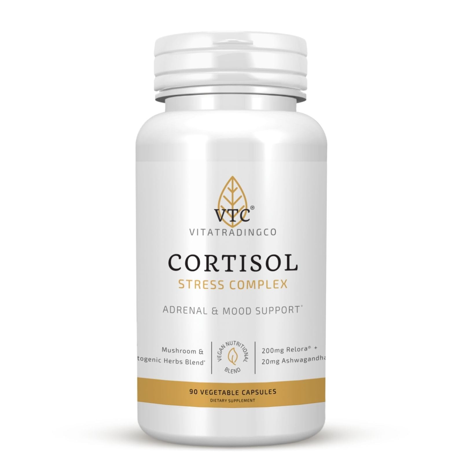 VTC Cortisol Stress Complex Capsules, 90 Veggie Capsules