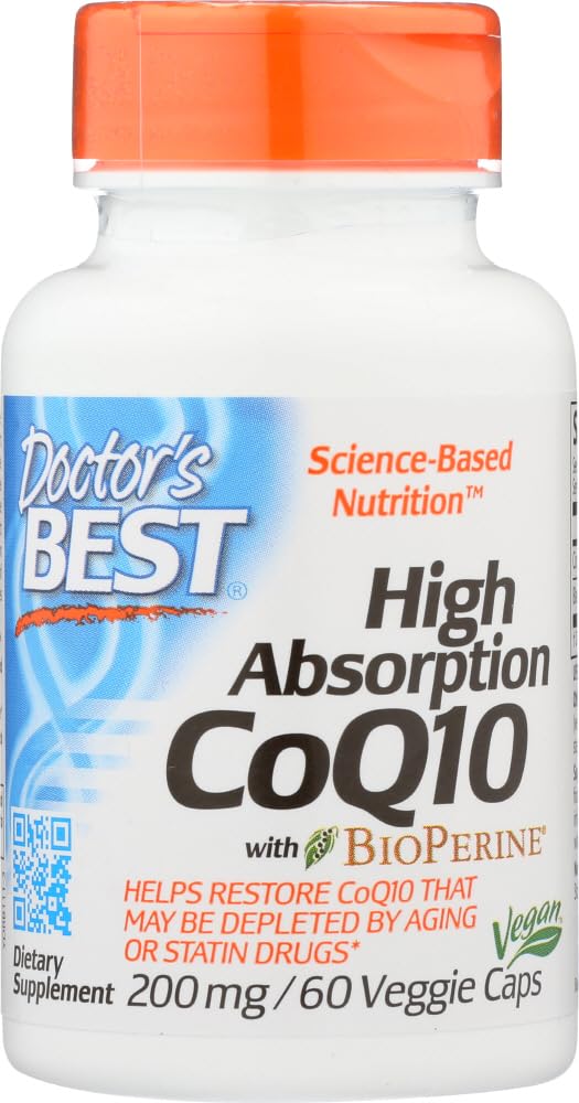 Doctor's Best High Absorption CoQ10 Capsule 200 mg, 60 Count