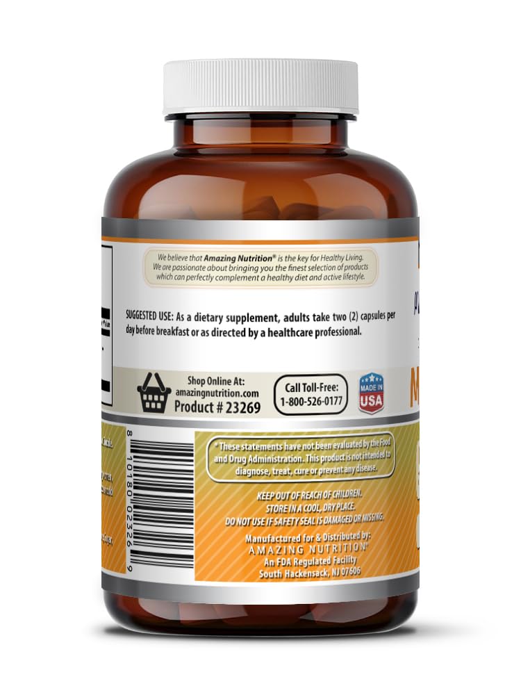 Amazing Nutrition Mastic Gum Supplement 1000 mg Per Serving 120 Capsules