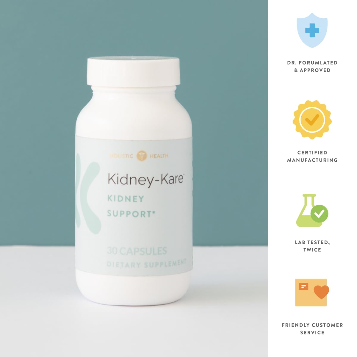 Holistic Health Kidney-Kare Kidney Support 30 Capsules