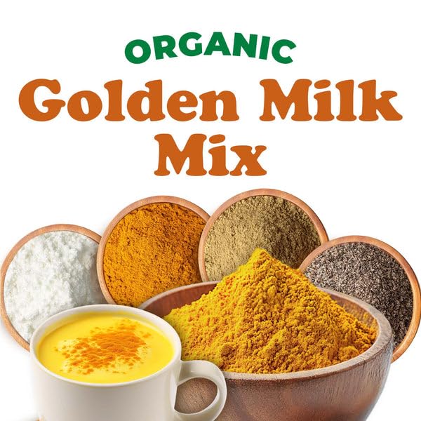 Food to Live Organic Golden Milk Mix Powder 8 Ounces Non-GMO Kosher Vegan