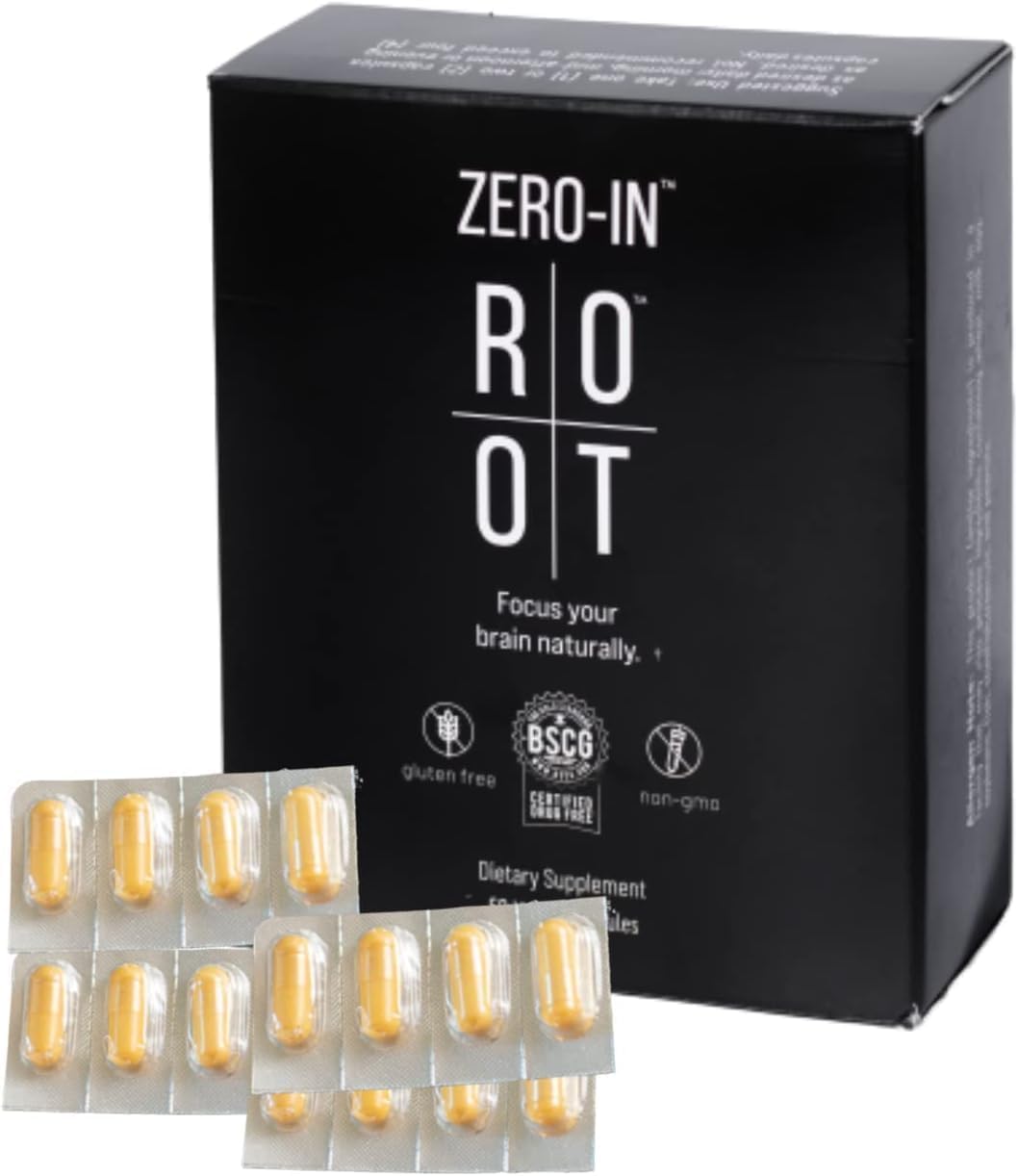 THEROOTBRANDS Root Wellness Zero-in by Dr. Rahm - Combination of Turmeric, Pine Bark Extract, 60 Capsules