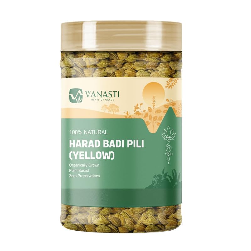 VANASTI Harad Badi Pili Haritaki (Yellow Terminalia Chebula) Powder, 3.52 oz