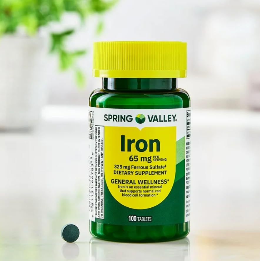 Generic Iron General Dietary Supplement Tablets, 100 Count