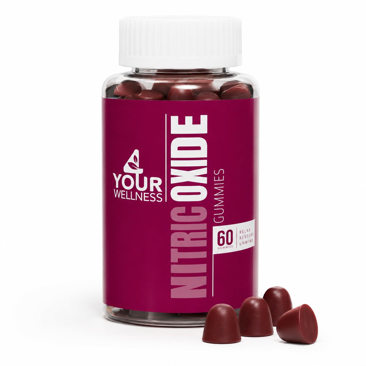 4 Your Wellness Nitric Oxide Gummies 60 Count