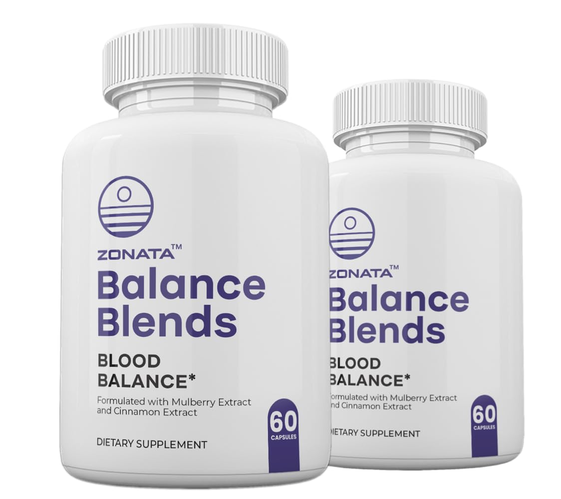 Zonata Balance Blends Blood Balance & Blood Optimizer Premium Formula Capsules, 120 Capsules