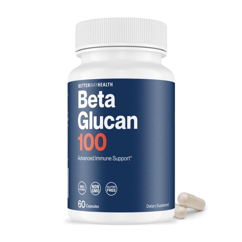 Better Way Health Advanced Immune Readiness Highly Purified 1,3/1,6 Beta Glucan 100mg Capsules, 60 Count