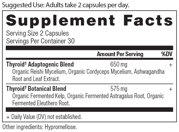 Ancient Nutrition Thyroid Support Supplement with Ashwaghanda Capsules, 60 Count