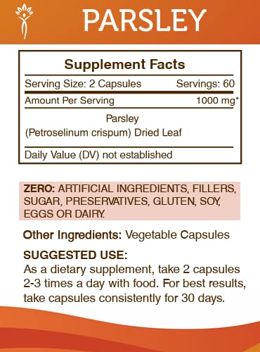Secrets of the Tribe Parsley 120 Capsules