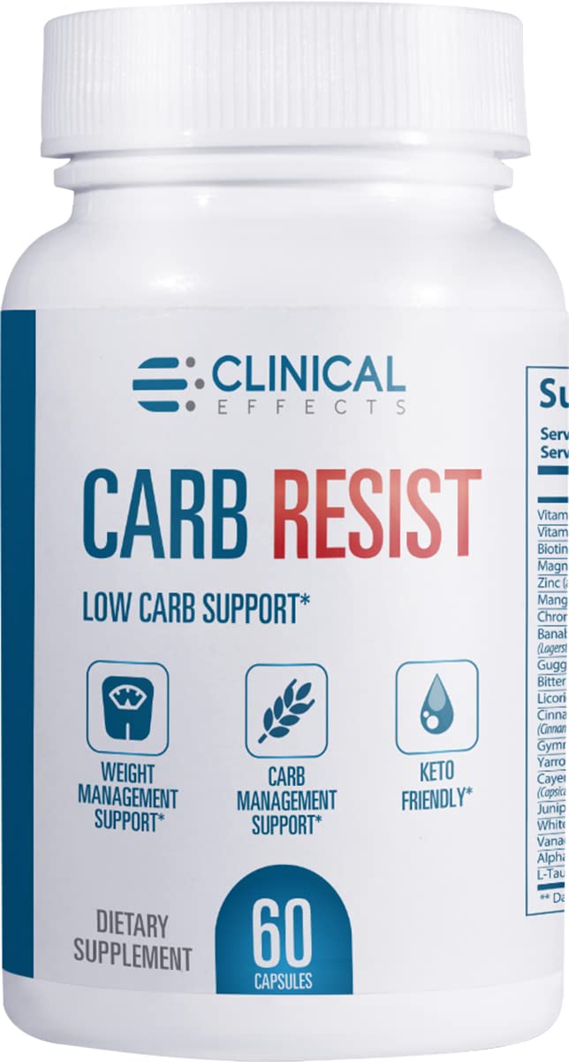 Clinical Effects Carb Resist - Carb Blocker with Vitamin C, 60 Capsules