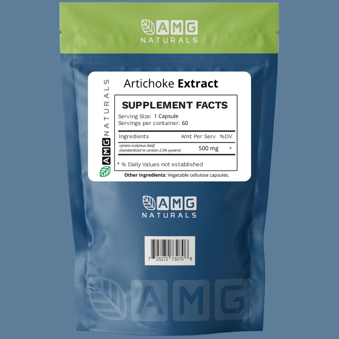 AMG Naturals Artichoke Extract Capsules, 60 Count