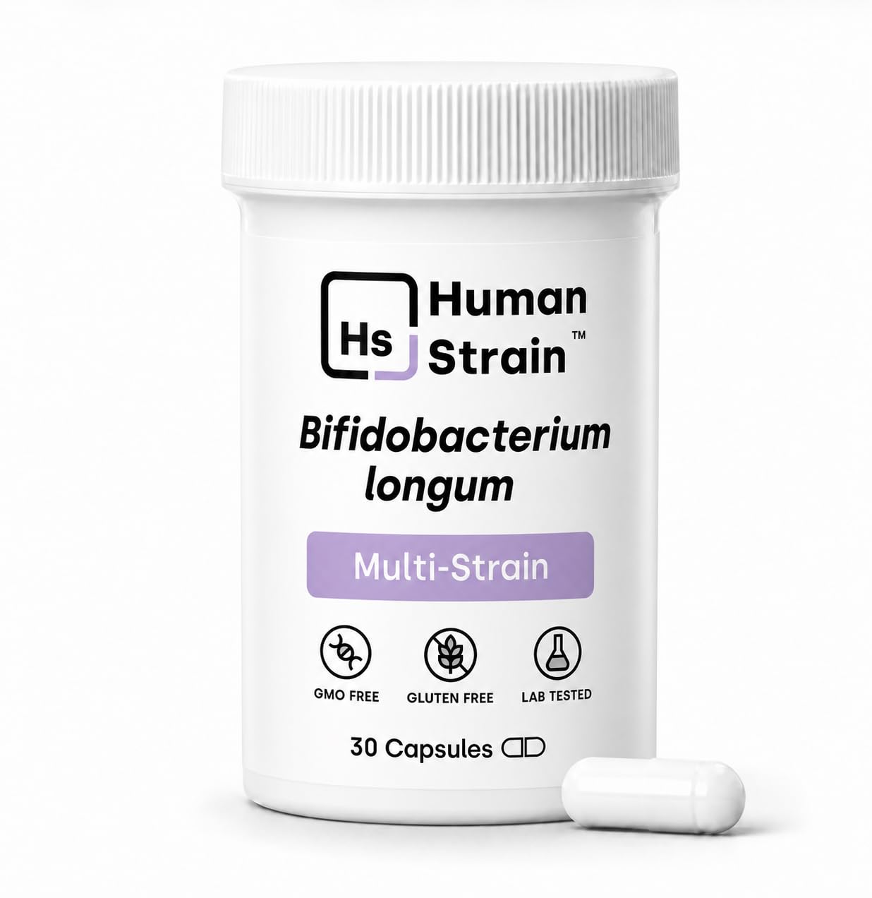 Element Longevity Human Strain Bifidobacterium Longum Probiotic Capsule, 30 Count