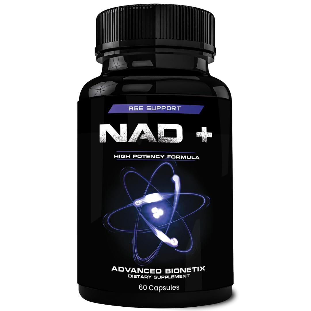 Advanced Bionetix NAD Supplement with Nicotinamide Riboside Plus Resveratrol, Quercetin, Betaine w/RiboYOUNG™ for True Anti Aging Capsules 60 Count