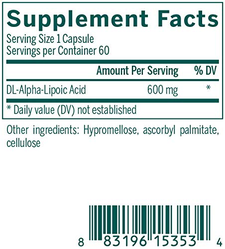 Genestra Brands Super Lipoic Acid - Alpha Lipoic Acid to Support Metabolism & Anxtioxidants, 60 Capsules