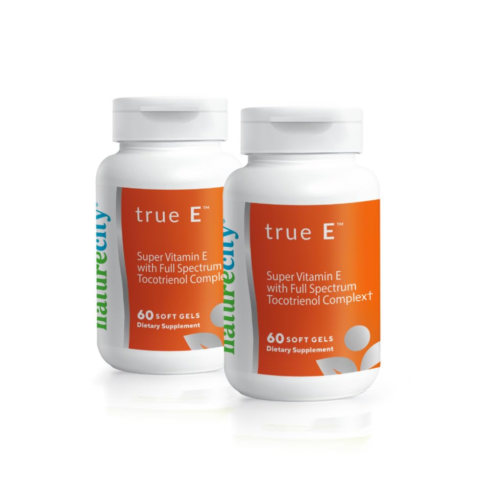 NatureCity True-E Full Spectrum Tocotrienols Vitamin E & Natural Alpha Tocopherol Supplement Softgels 120