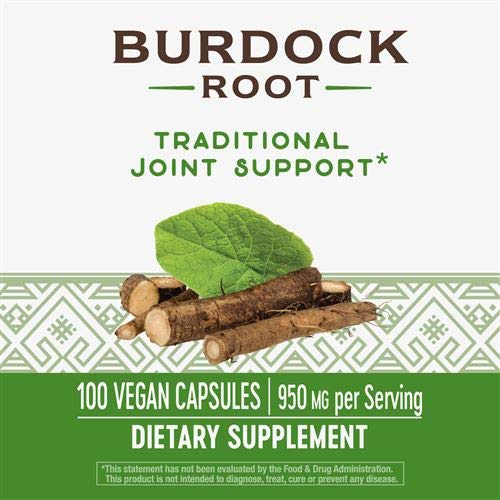 Nature's Way Burdock Root 475 mg per capsule, 200 Capsules