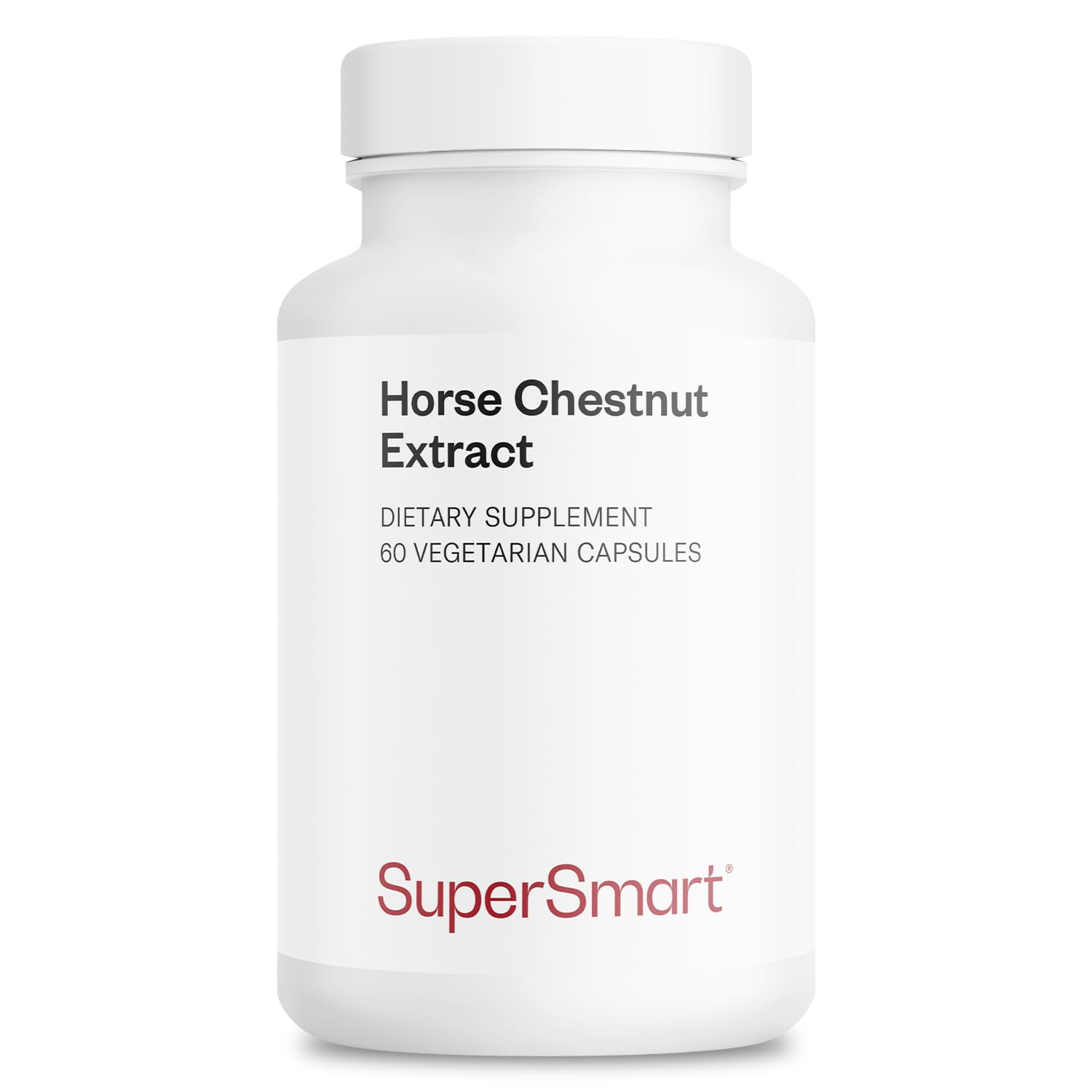 Supersmart Horse Chestnut Extract 500mg per Day (20% Aescin), 60 Capsules