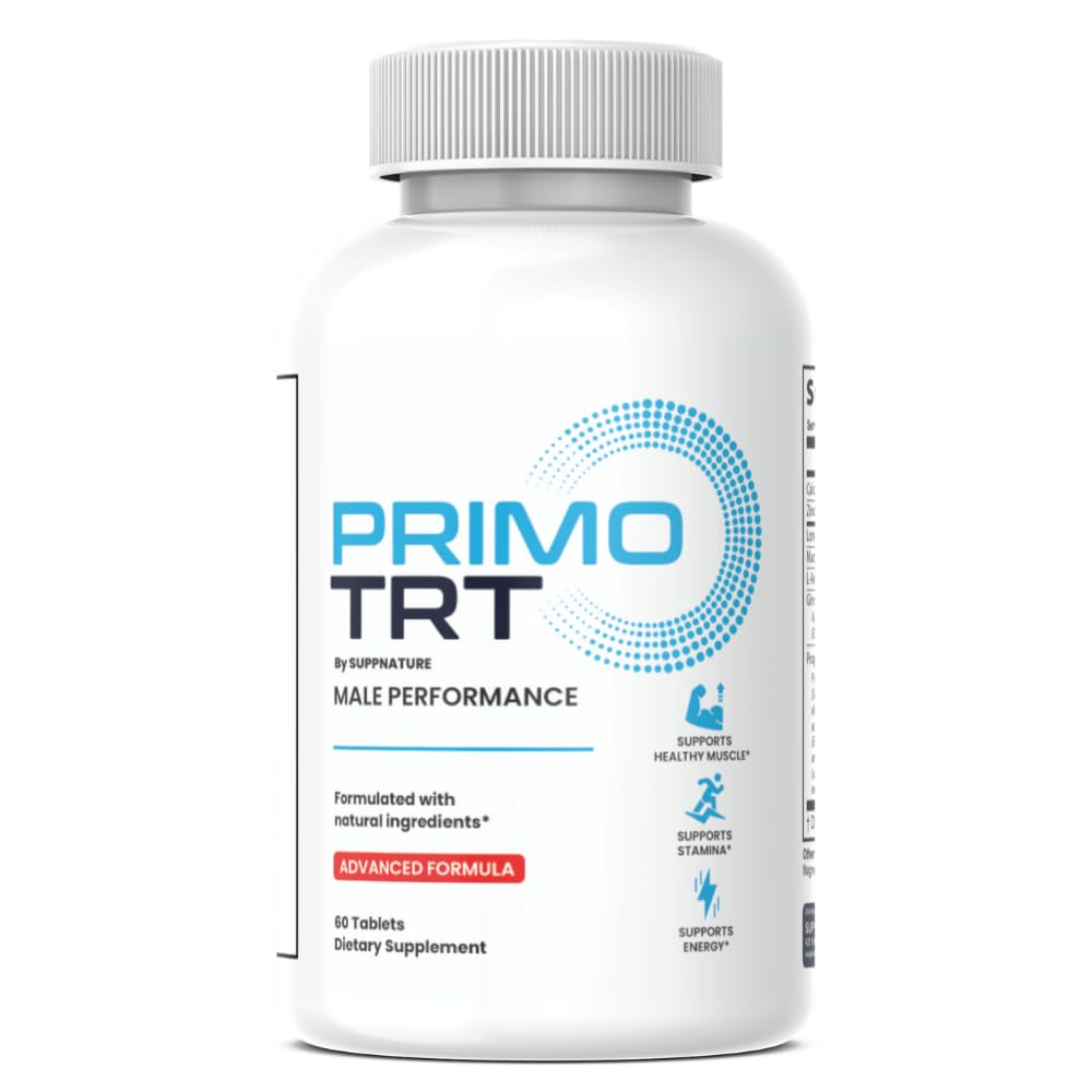 SuppNature Primo TRT Pills for Men Tablet 60 Count