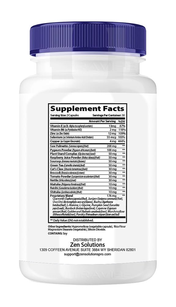 nutradash Prosta Help Capsules 120 Count