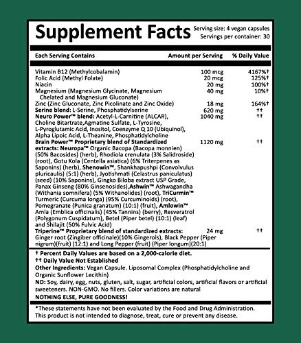 Harmony Nutraceuticals Neuro Power Liposomal Capsule 120 Count