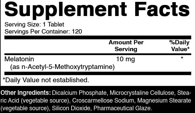 Oxify Melatonin 10 mg, 120 Tablets