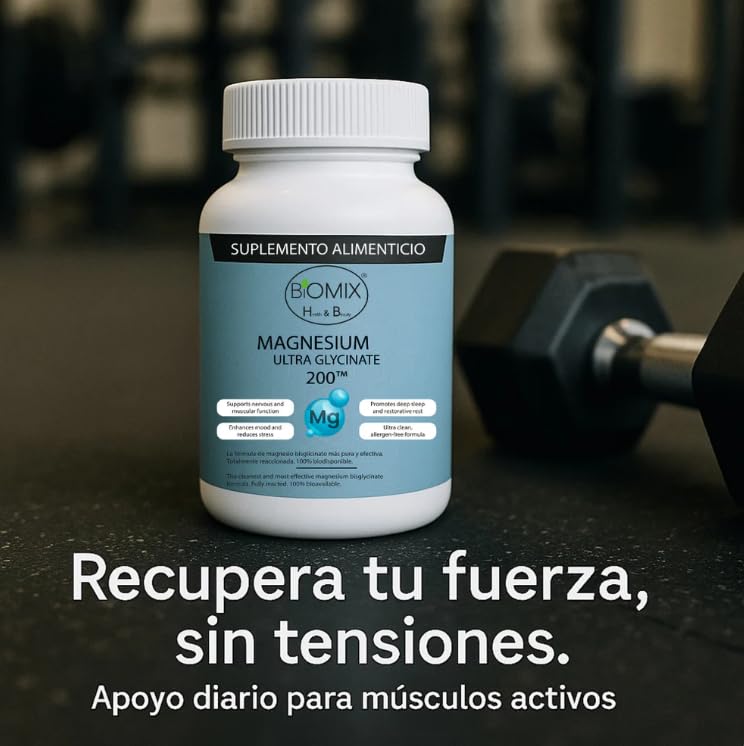 BIOMIX HEALTH & BEAUTY Magnesium Ultra Glycinate 200mg Fully Reacted Bisglycinate DRcaps Delayed Release, Zero Fillers, Deep Sleep, Stress Relief, Muscle 71 Capsules