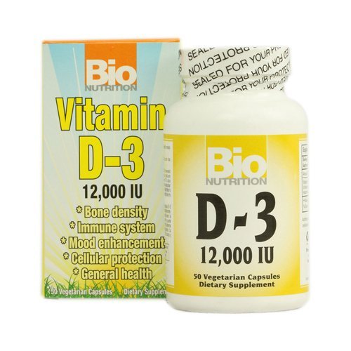 Bio Nutrition D-3 12,000IU Capsules, 50 Count