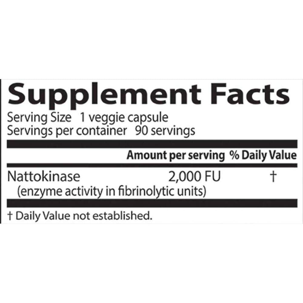 Doctor's BEST Nattokinase 2000 FU Vegetarian Capsules, 90
