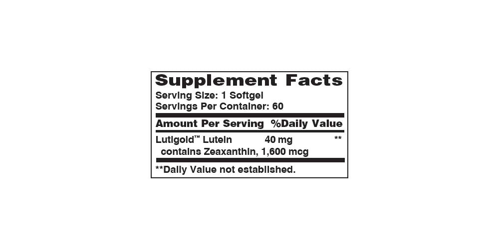 Vitamin World Lutein 40mg Softgels 60