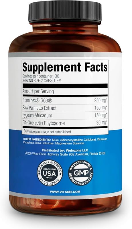 VITASEI Prostabionic Advanced Prostate Supplement Capsules 180 Capsules