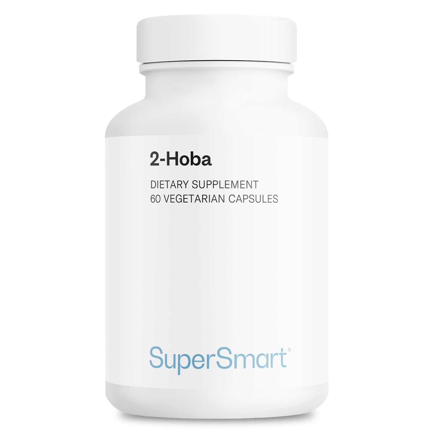 Supersmart 2-HOBA Supplement 100mg per Day (Hobamine) - 2-Hydroxybenzylamine, Non-GMO & Gluten Free, 60 Vegetarian Capsules