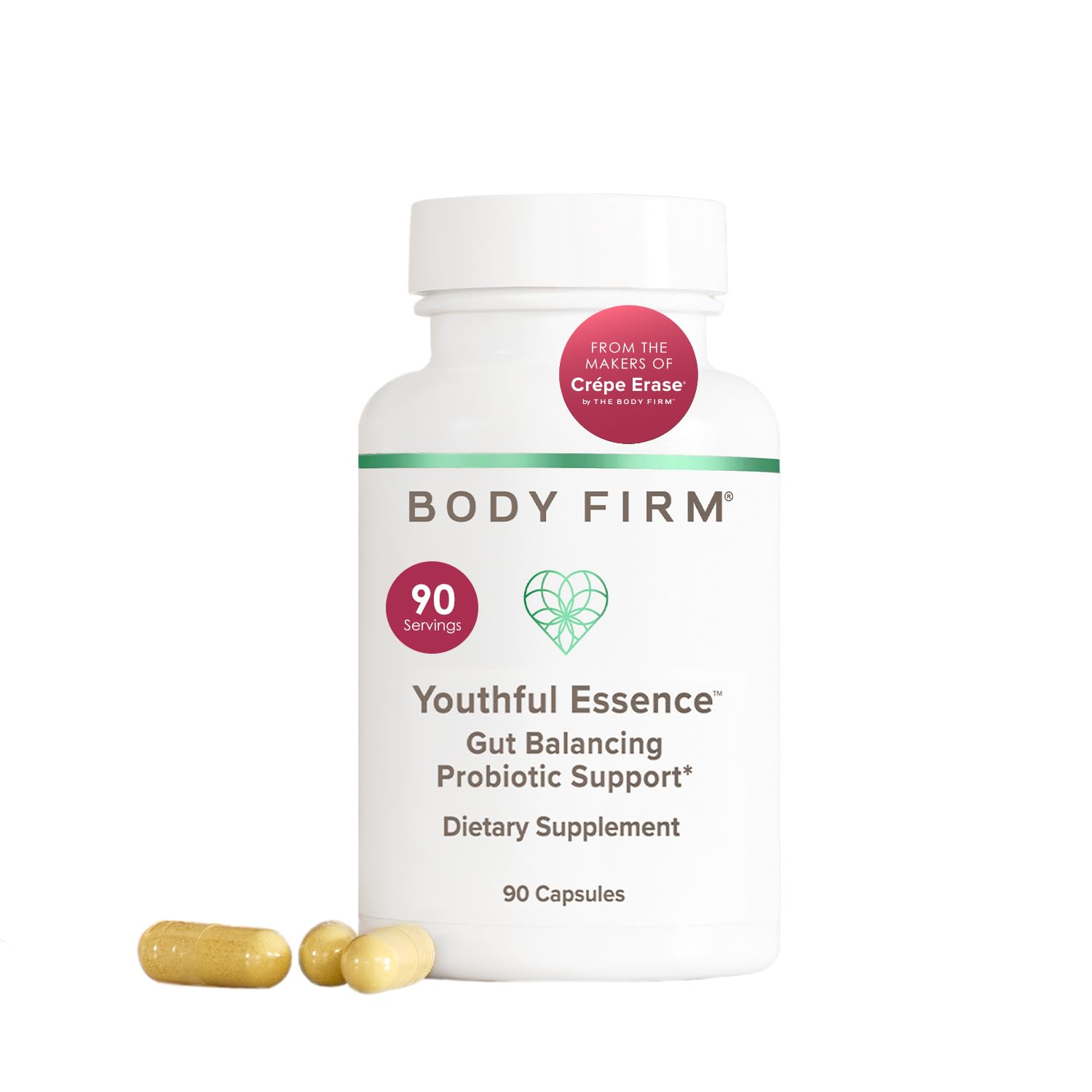BODY FIRM Youthful Essence Gut Balancing Probiotic Support Capsule 90 Count