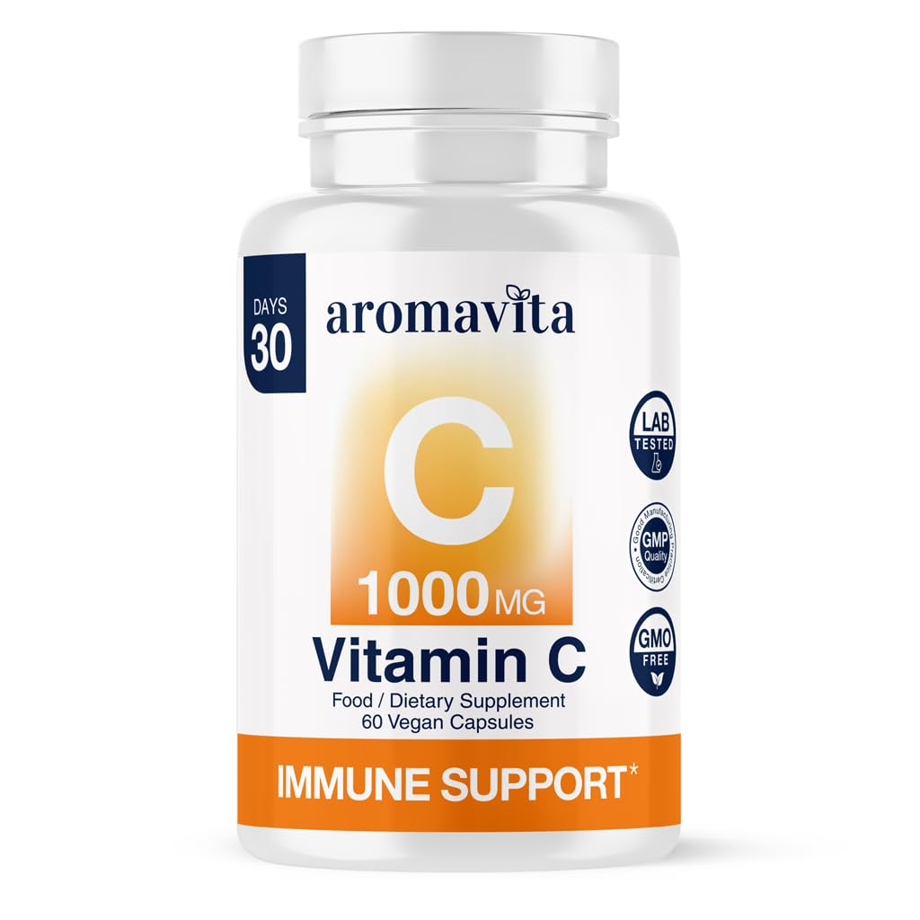 AROMAVITA Vitamin C 1000mg High Potency Capsules 60 Capsules