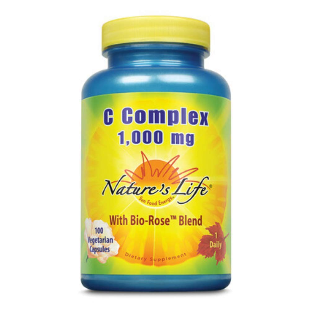 Nature's Life Vitamin C 1,000 mg Capsules, 100 Count