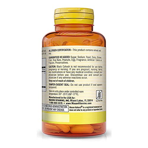 Mason Natural Black Cohosh Capsules 360 Count