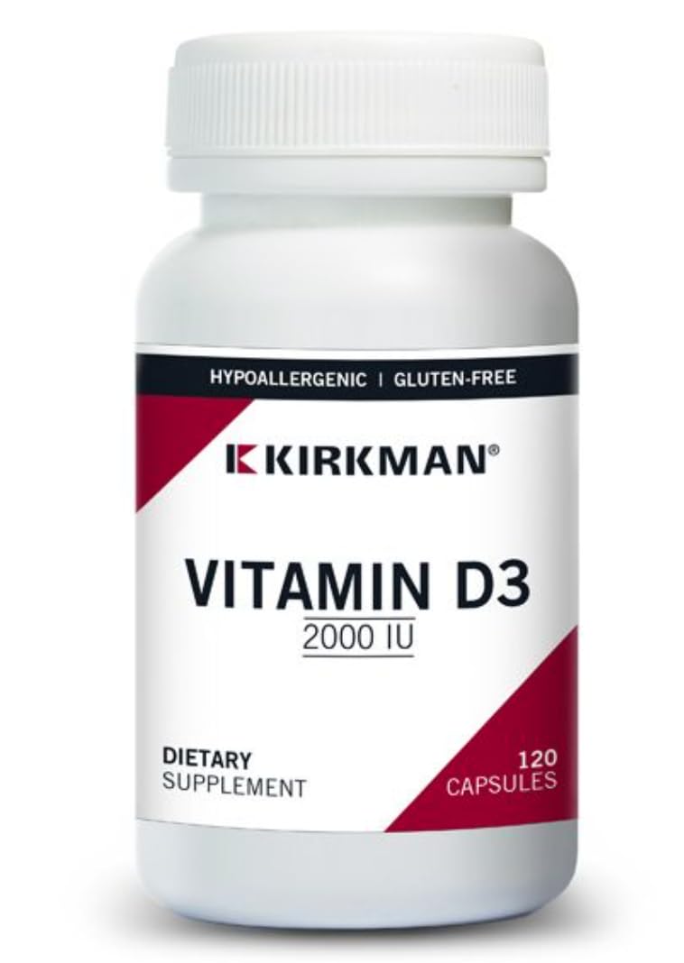 Kirkman Vitamin D-3 2000 IU, 120 Capsules