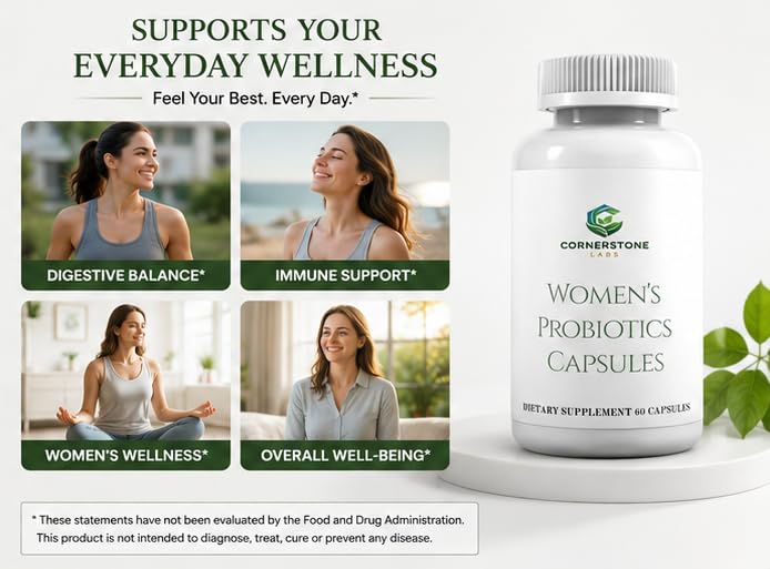 Cornerstone Labs Women’s Probiotic Capsule, 60 Capsules