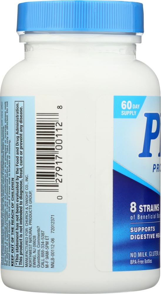 Nutrition Now PB8 Acidophilus Probiotic Capsules, 120 Count