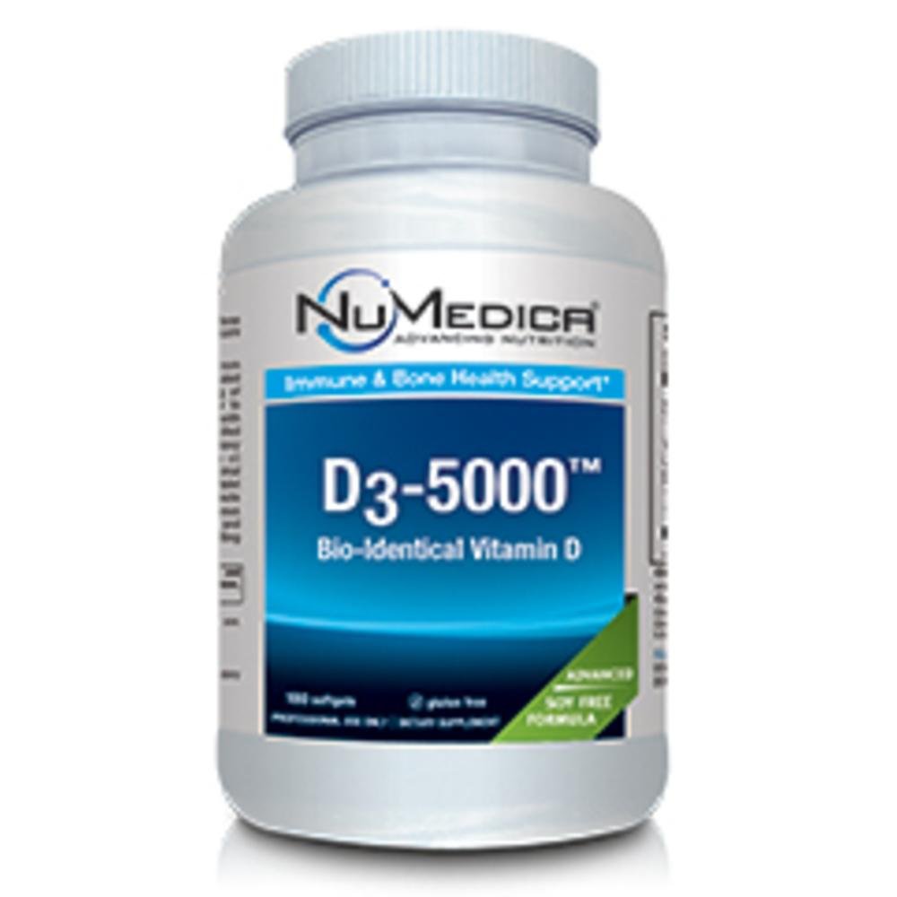 NuMedica Vitamin D3 5000 Large Softgels, 180 Count