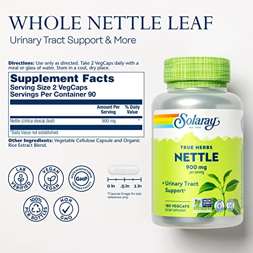 SOLARAY Nettle Leaf 450mg Capsules, 360 Capsules